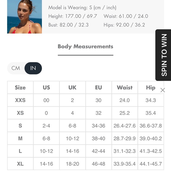 Gorgeous two piece bikini with sexy cut out top Red - Picture 7 of 16